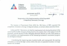 Mga OFW na rehired at direct-hired, hindi na kailangang magbayad para sa mandatory insurance coverage – DMW dmw