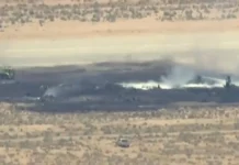 US Air Force aircraft, nag-crash matapos mag-take off sa California, walang survivor