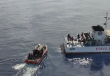 PCG at US coast guard, nagsagawa ng joint search and rescue exercise sa North Palawan