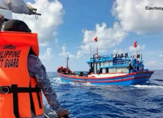PCG,pinaalis ang dayuhang barko sa katubigan ng Pag-asa Island