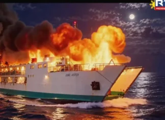Aktuwal nangyaring sunog sa MV June aster ipinakita sa pamamagitan ng AI re-enactment