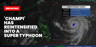 Bagyong ‘Champi,’ muling lumakas bilang super typhoon