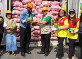 32,000 Sariwang Buko mula sa Davao, Ipinadala Bilang Donasyon sa Liberia