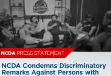 NCDA, kinundina ang discriminatory remarks sa mga taong may kapansanan
