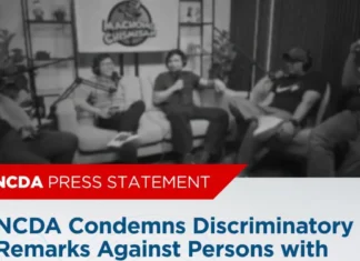 NCDA, kinundina ang discriminatory remarks sa mga taong may kapansanan