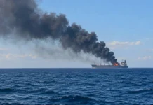 Barko sa Romania, nasunog kasunod ng pag-atake ng drone sa Black Sea
