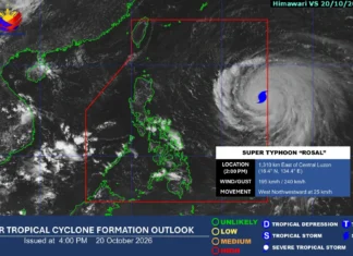 Super Typhoon Rosal, bahagya pang lumakas