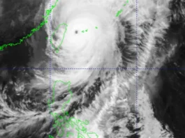 ‘Rosal’ bahagyang lumakas habang kumikilos sa silangan ng Taiwan; Signal No. 2 nakataas sa Batanes