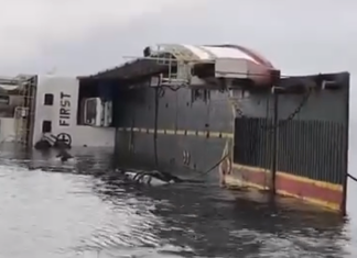Halos 60 pasahero, tripulante, ligtas sa pagtagilid ng passenger vessel sa Quezon