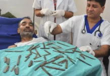 40 ka kutsilyo, nakuha sa tiyan sang isa ka lalaki