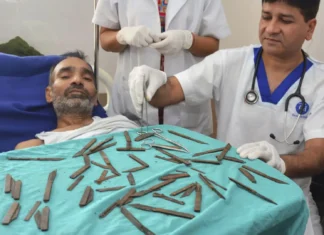 40 ka kutsilyo, nakuha sa tiyan sang isa ka lalaki