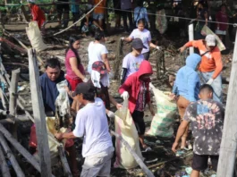 Masobra 1,000 ka kilo sang basura, nakolekta sa clean-up drive sa Punta Libas, Roxas City