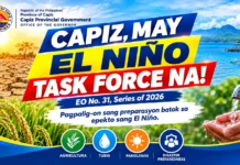 Capiz Governor Castro, ginmando ang pagtukod sang Task Force El Niño