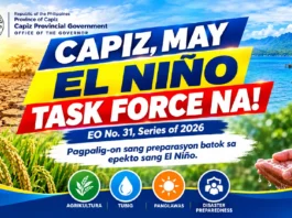 Capiz Governor Castro, ginmando ang pagtukod sang Task Force El Niño