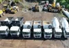 Barangay officials sang Barangay Baybay, Roxas City, ginalantaw nga makabulig ang dugang nga dump truck sa pagkolekta sang mga basura kag pagmentinar sang katinlo sang lugar