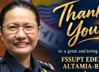 BFP-Capiz, nagpaabot sang pagpasalamat kag pagpasidungog kay FSSUPT Eden M. Altamia-Baua