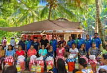 Masobra 400 ka pamilya sa Barangay Olotayan, Roxas City, nakabaton sang bugas, pagkaon kag hygiene kits halin sa Gobyerno Probinsyal sang Capiz