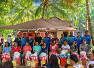 Masobra 400 ka pamilya sa Barangay Olotayan, Roxas City, nakabaton sang bugas, pagkaon kag hygiene kits halin sa Gobyerno Probinsyal sang Capiz
