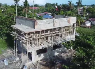 Konstruksyon sang two-storey multi-purpose hall sa Barangay Banica, Roxas City, yara na sa 50%