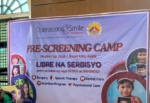 Operation smile Philippines, nagapadayon sa pre-screening sang mga pasyente sa Capiz para sa libre nga operasyon
