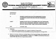 Cagayan, inilagay na sa “Red Alert Status” dahil sa bagyong Ineng