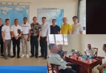Mga larawan ni ex-Cagayan PNP director at ex-PNP chief Acorda kasama ang ilang opisyal ng POGO, ipinakita sa Senado