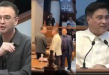 Senators Cayetano at Zubiri, halos magsuntukan sa Senate session