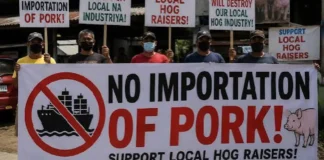 Tigil-benta ng baboy, pinalawig hanggang Linggo dahil sa protesta sa imported na karne