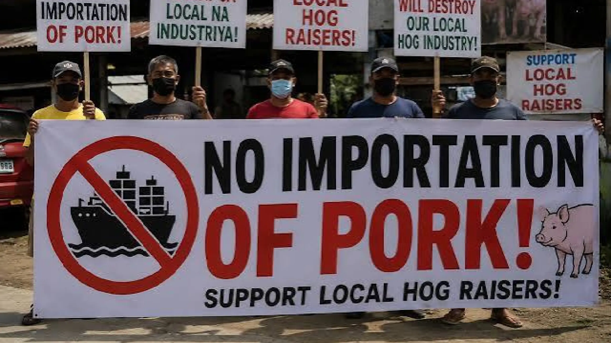 Tigil-benta ng baboy, pinalawig hanggang Linggo dahil sa protesta sa imported na karne