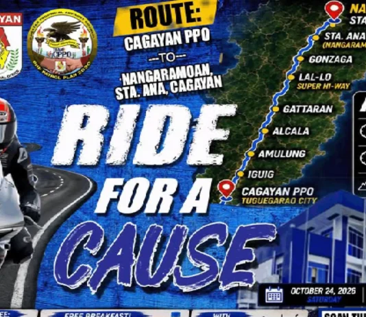 CAGAYAN PPO, MAGLULUNSAD NG RIDE FOR A CAUSE SA STA. ANA