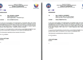 Apat na opisyal ng DPWH, sinibak sa puwesto dahil sa umano’y mga anomalya