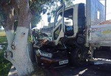 Babai a nagmaneho ti kotse, natukkol ti saka ken ima na gapu iti aksidente idiay Sta. Lucia