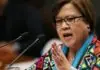 De Lima, kwinestyonaran na ti P50 milyon reward iti pannakakemmeg ni Senador Bato