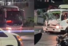 Bus ken trak, nagdinnungpar; dua a drayber, natalged
