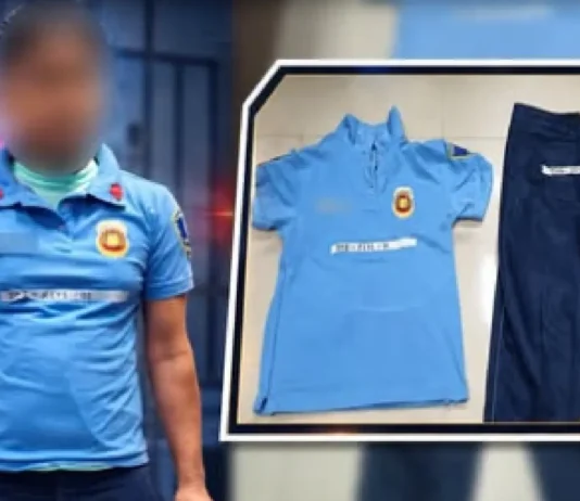 Lalaki a nagpammarang a pulis babaen iti panagkawes na ti PNP uniform, nakemmeg idiay Quezon City