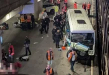 Pannakaidungpar ti bus iti nakasardeng a tren, 19 ti nadunor