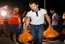 Pacquiao, nagkari a tumulong kadagiti nakurapay a Pilipino