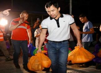 Pacquiao, nagkari a tumulong kadagiti nakurapay a Pilipino
