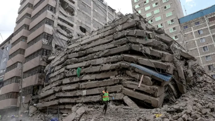 NAIROBI, KENYA COLLAPSED BUILDING