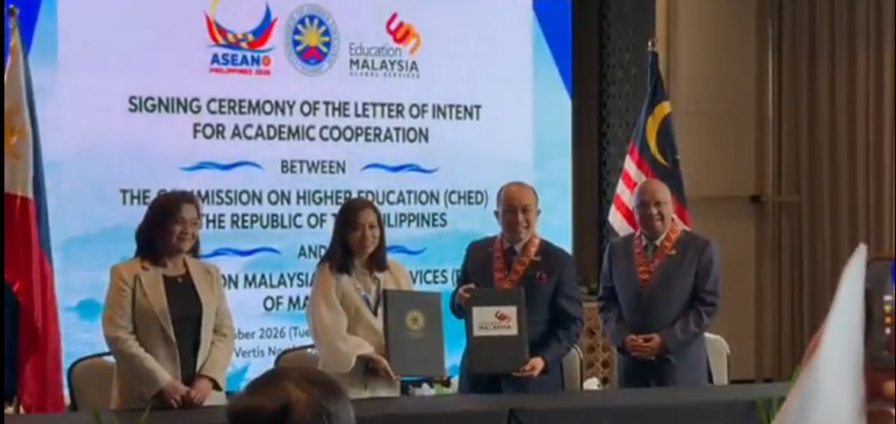 CHED ken EMGS, napirma iti katulagan tapno mapapigsa ti panagtitinnulong iti edukasion