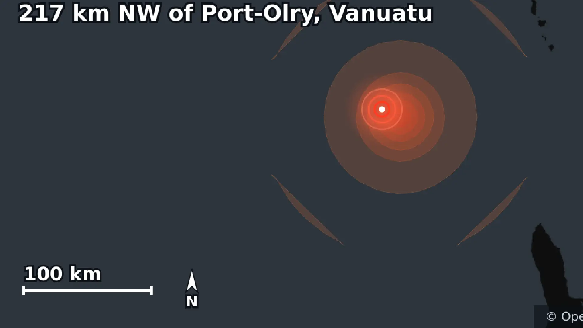 Magnitude 7.2 a gingined idiay Vanuatu, awan ti pangta ti tsunami iti pagilian